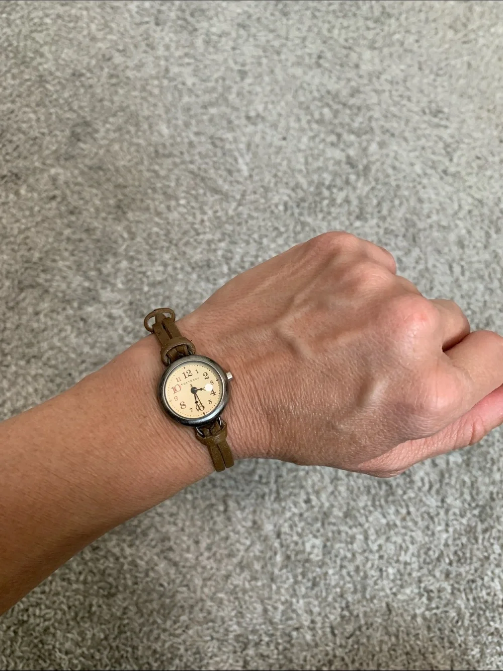 Vintage Tokyo Bay Brown Thin Skinny Watch